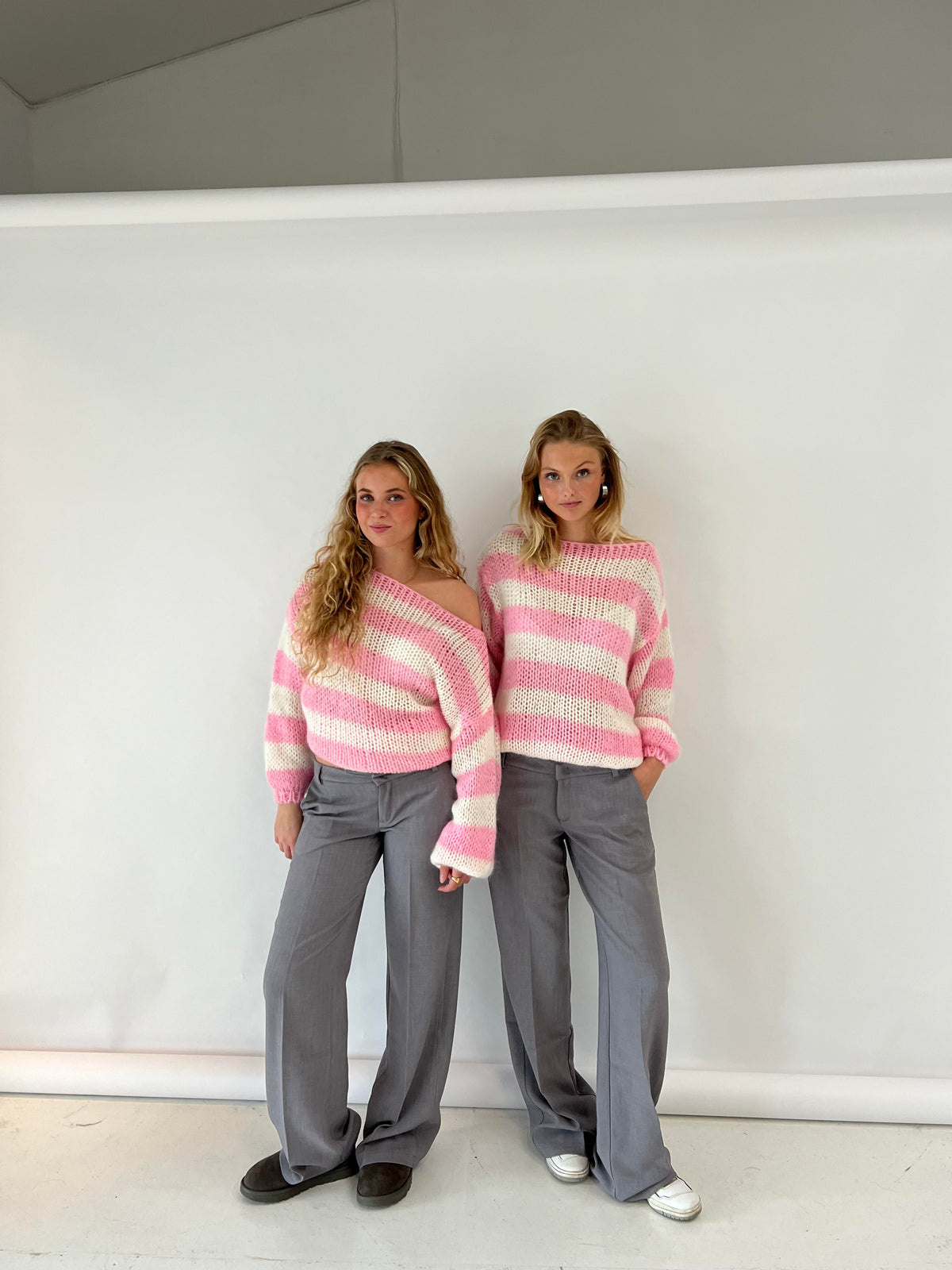 Oversized High Neck Knit Sweater