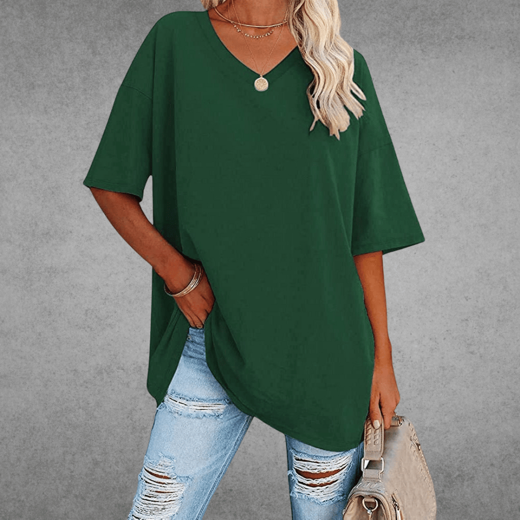 Oversized V-Neck Shirt