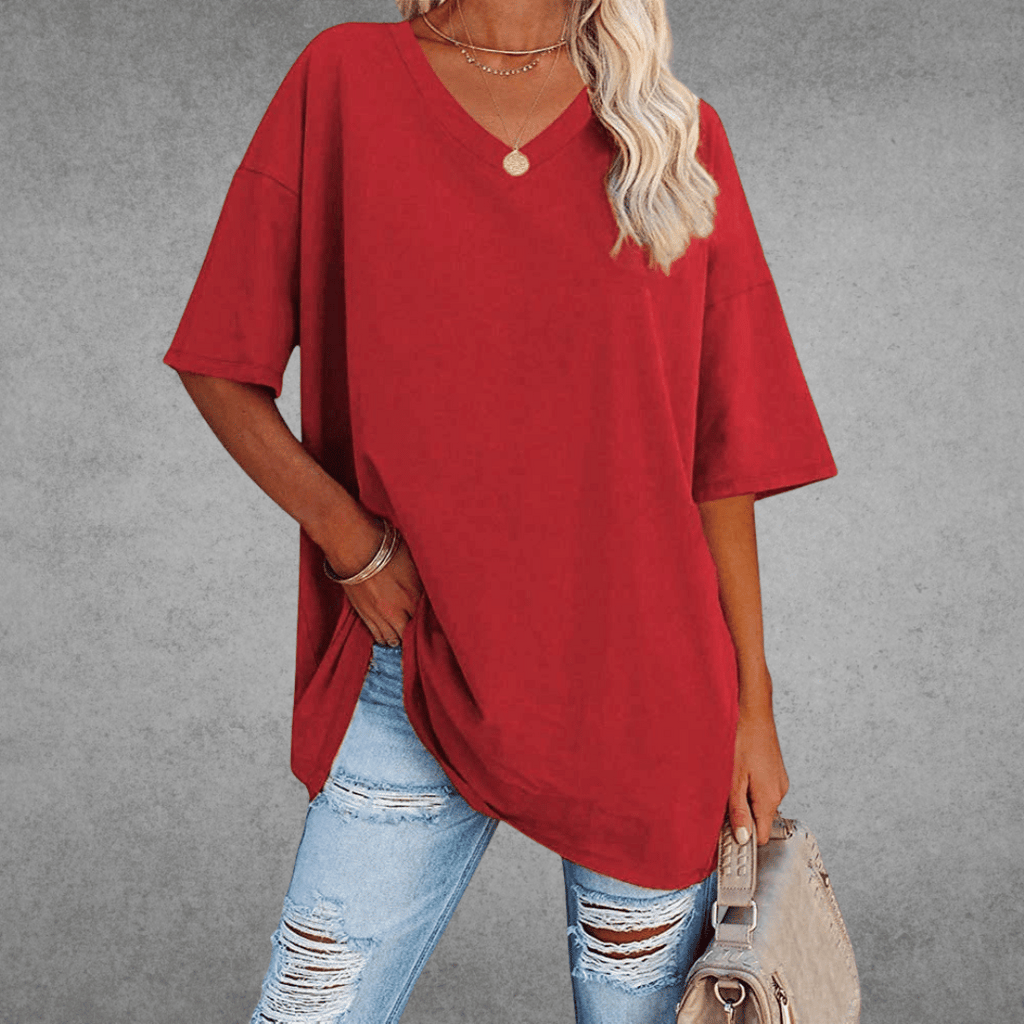 Oversized V-Neck Shirt