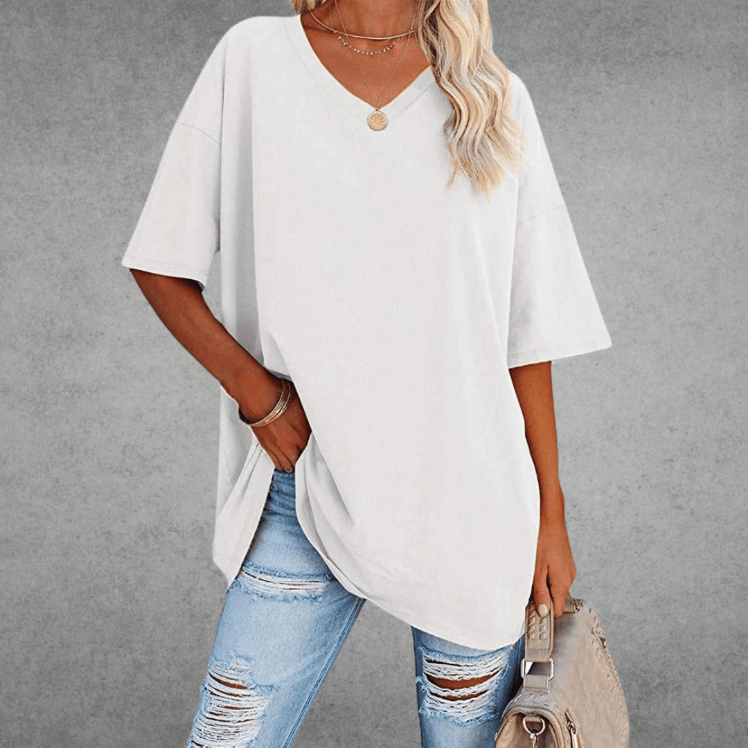 Oversized V-Neck Shirt