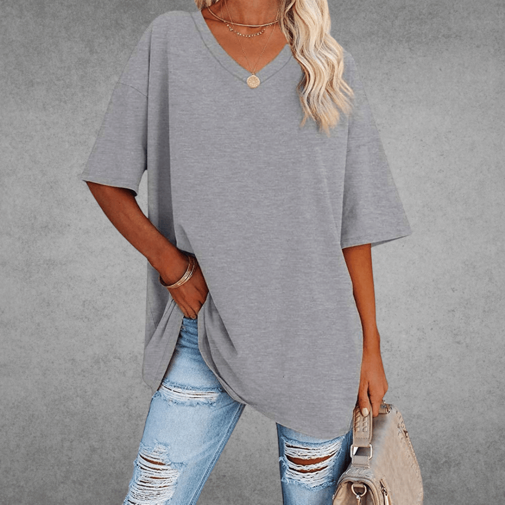 Oversized V-Neck Shirt