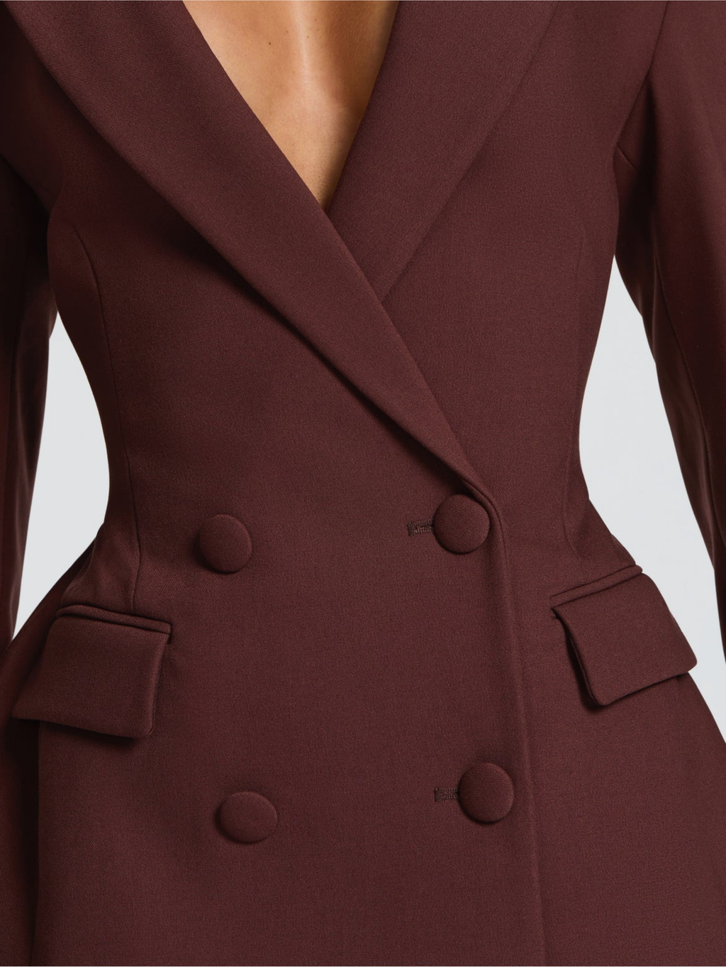 Noira Asymmetric Blazer Mini Dress