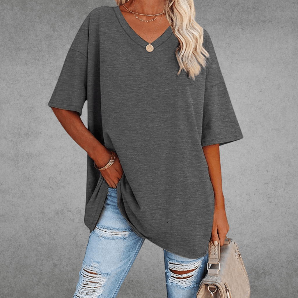 Oversized V-Neck Shirt