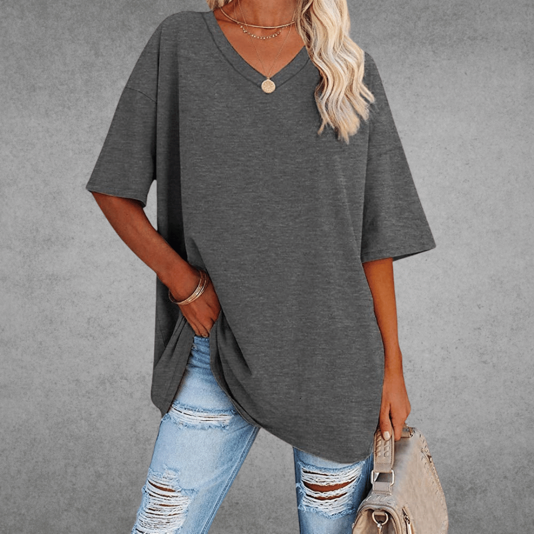 Oversized V-Neck Shirt