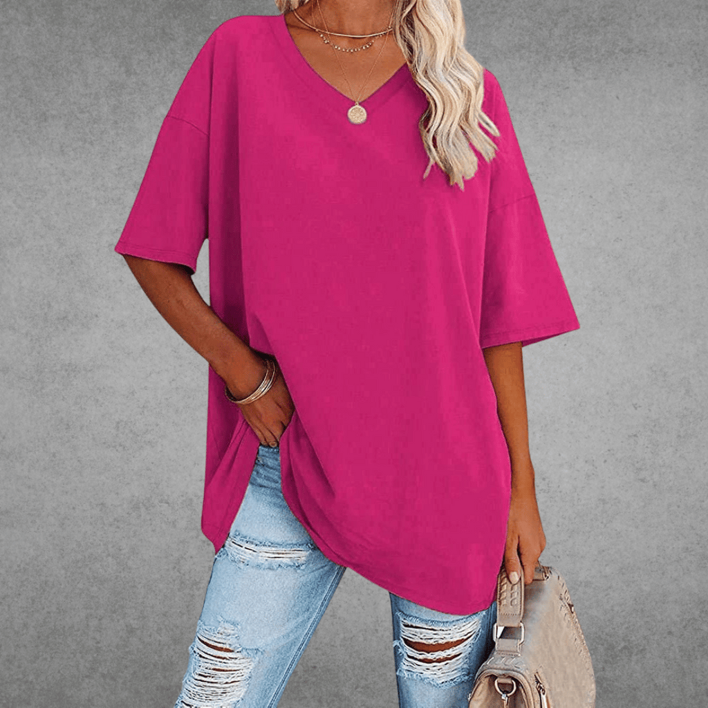 Oversized V-Neck Shirt