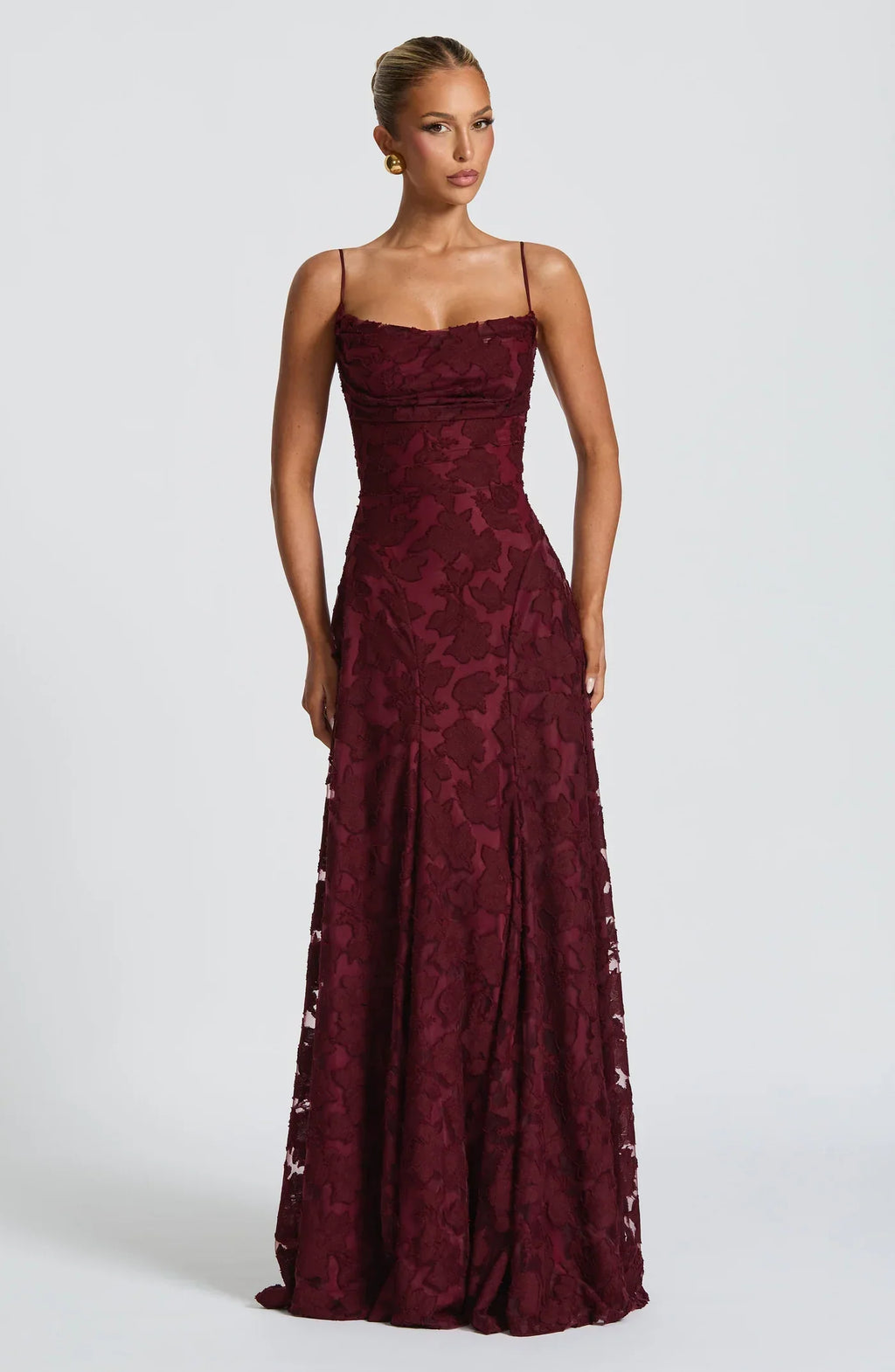 Diana Jacquard Gown Maxi Dress