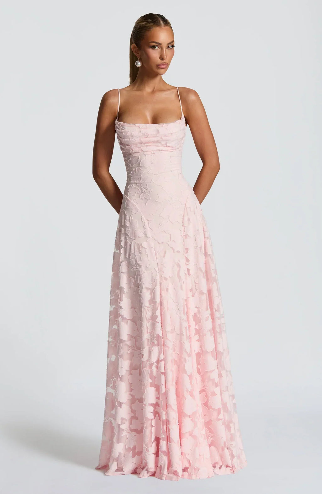 Diana Jacquard Gown Maxi Dress