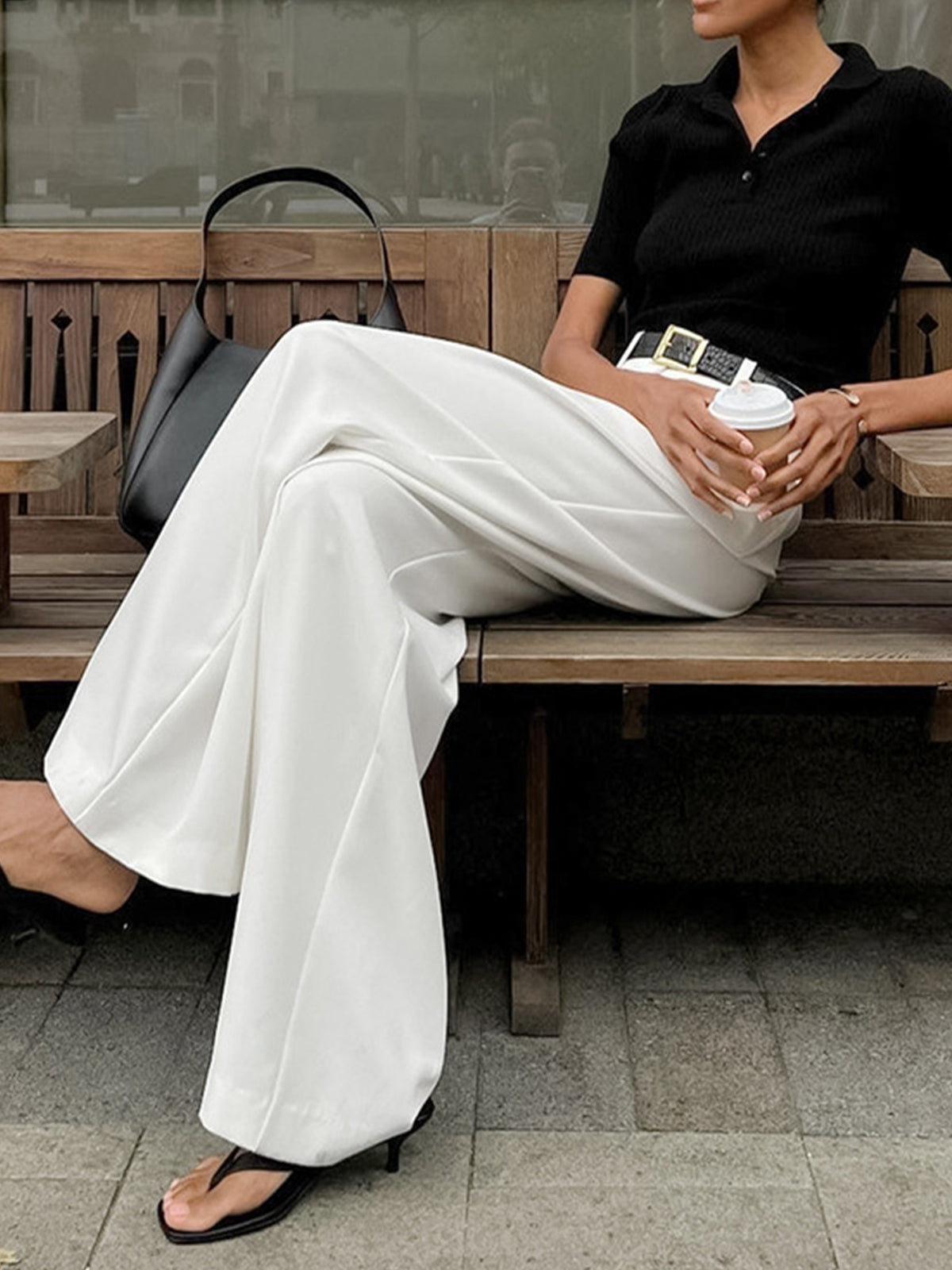 Women's High-Waist Wide-Leg Trousers