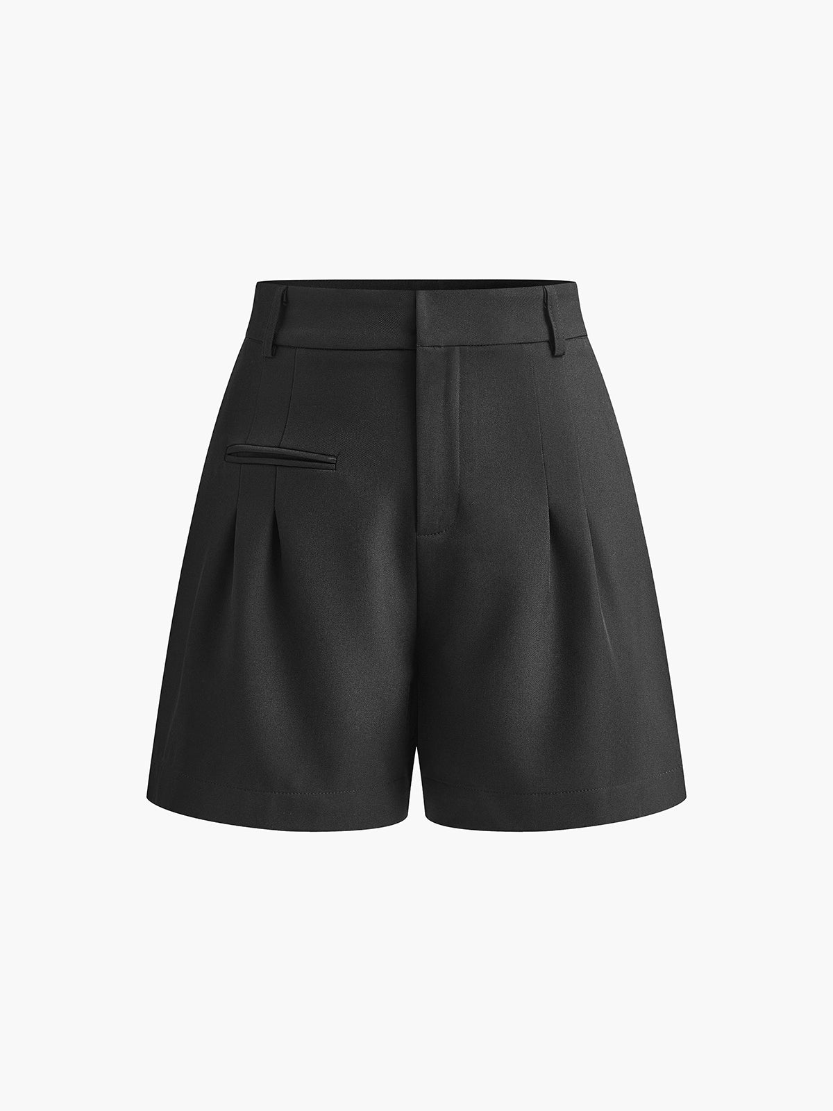 Tailored Mid-Waist Shorts