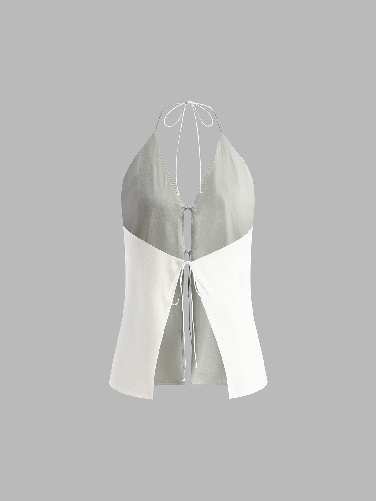 Backless Halter Top and Shorts Set