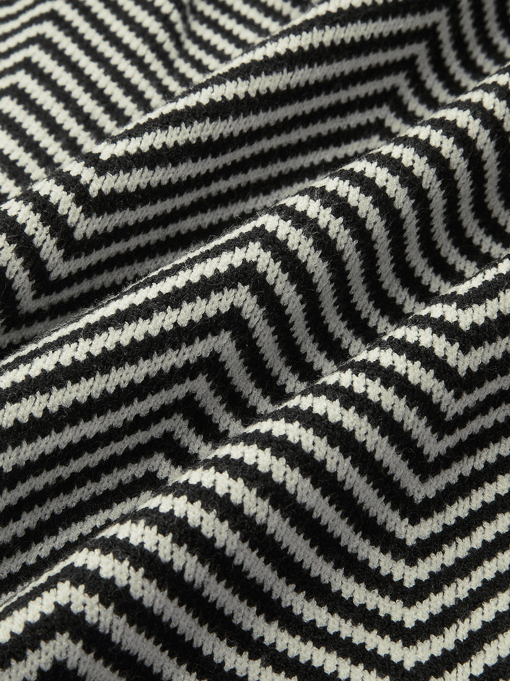 Zigzag Knit Herringbone Cardigan