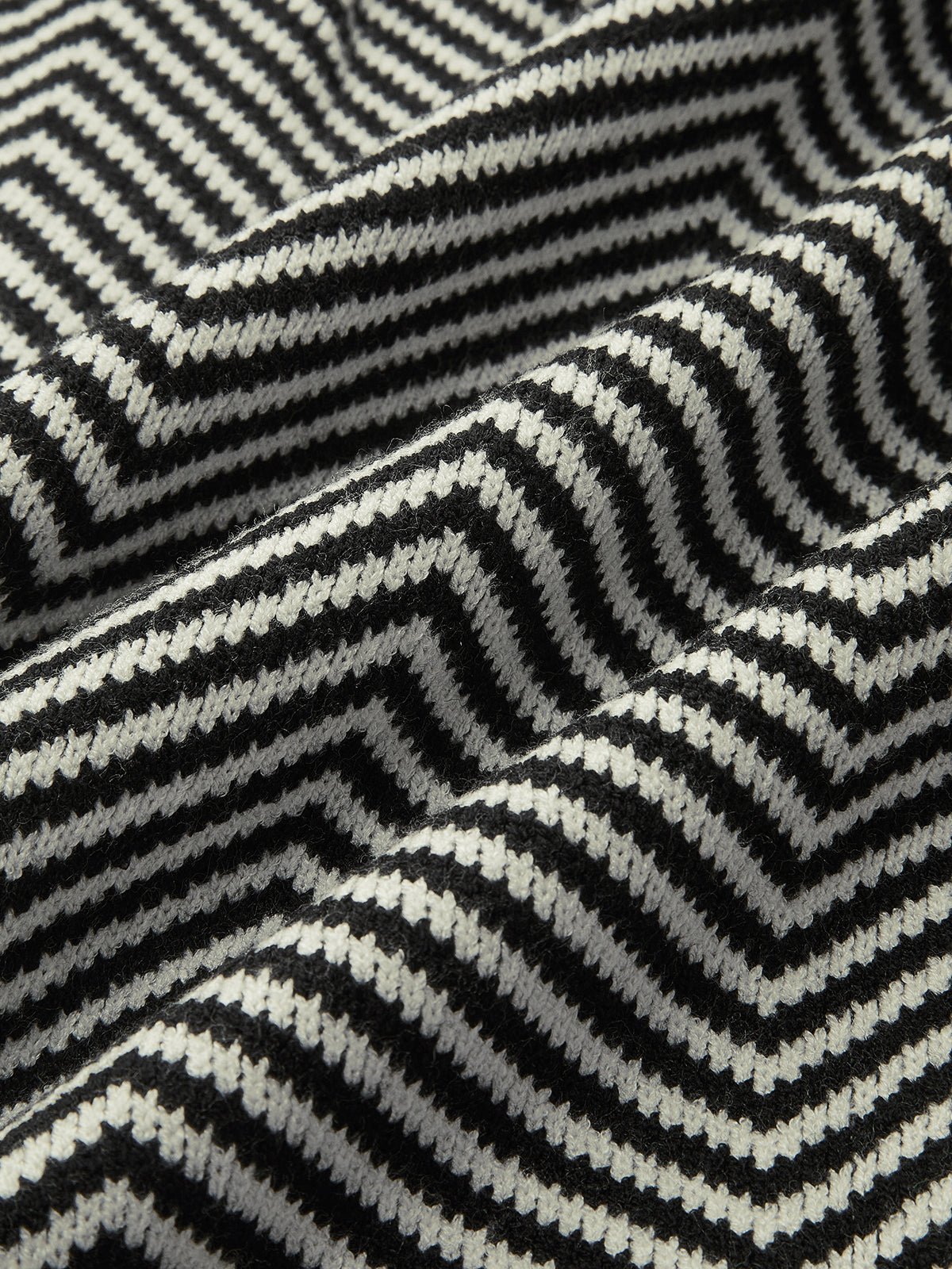 Zigzag Knit Herringbone Cardigan