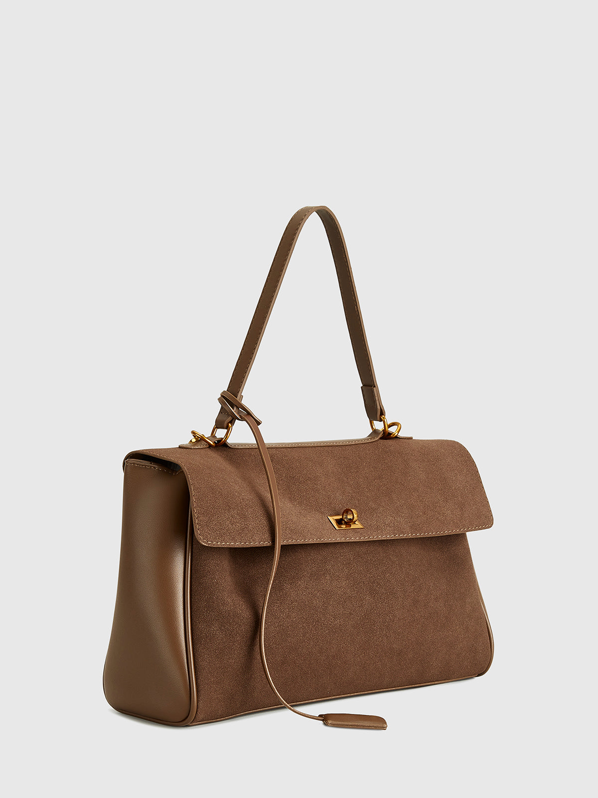 Structured Utility Large Capacity Flap Shoulder Bag