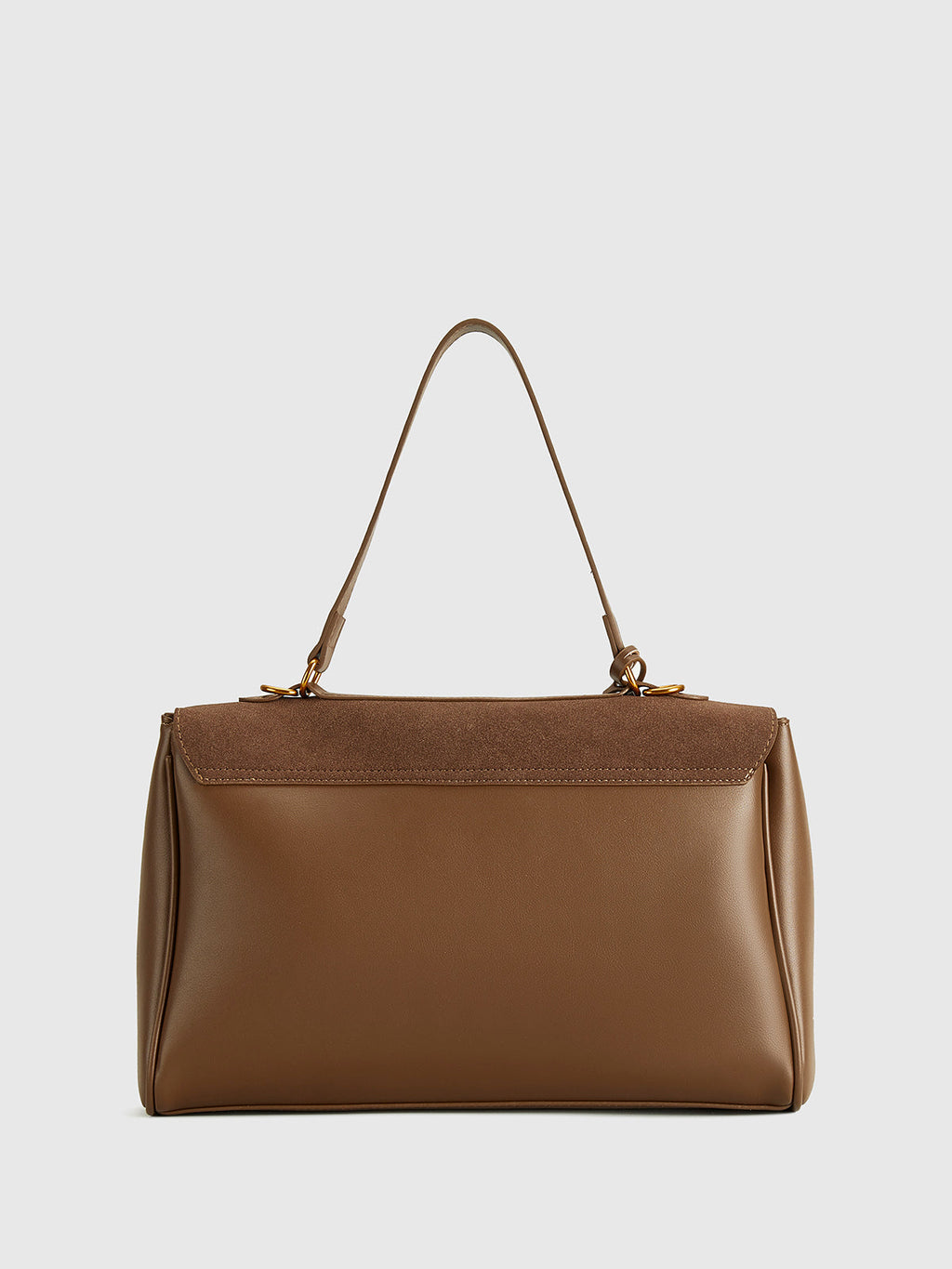 Structured Utility Large Capacity Flap Shoulder Bag