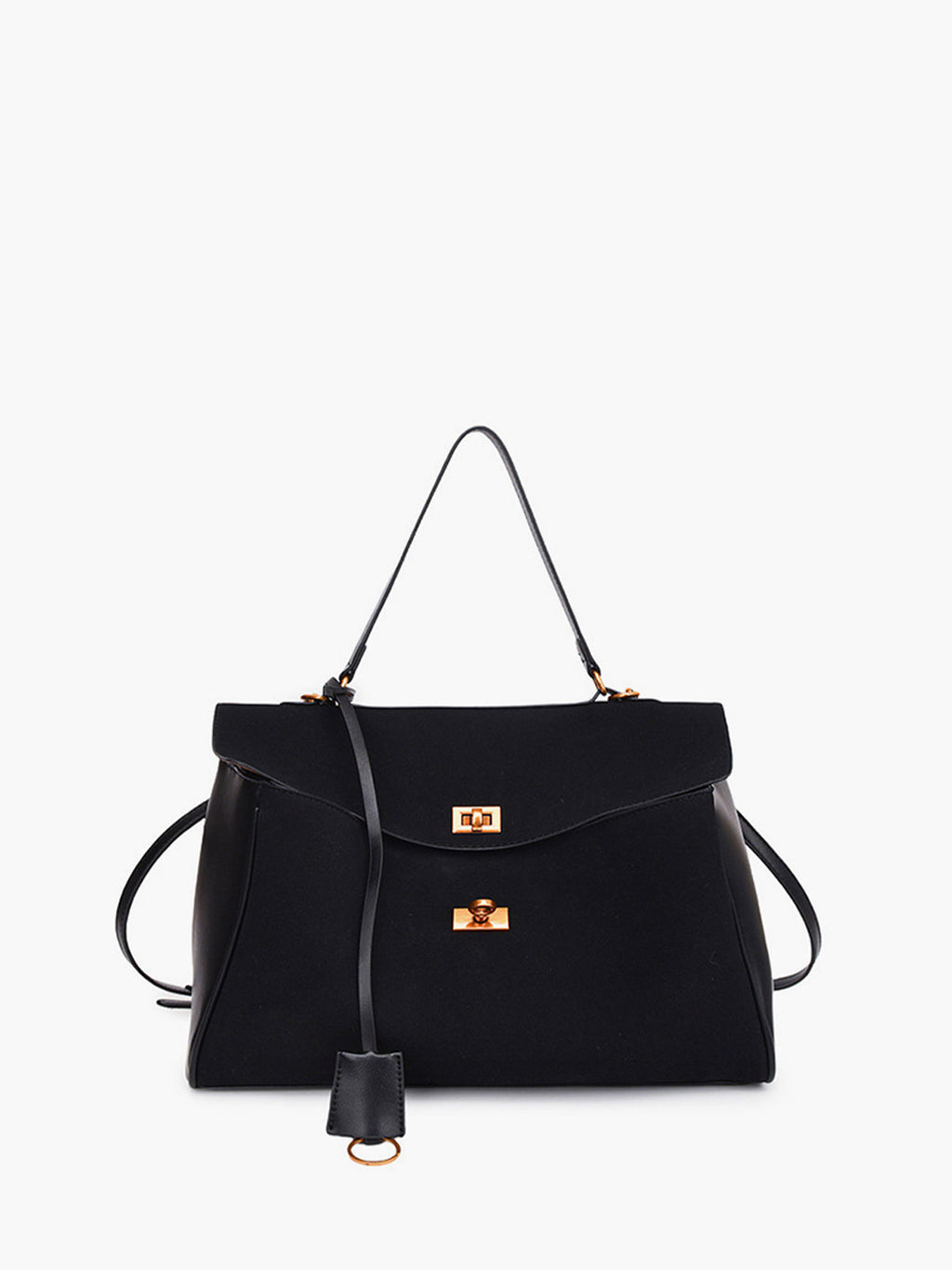 Structured Utility Large Capacity Flap Shoulder Bag