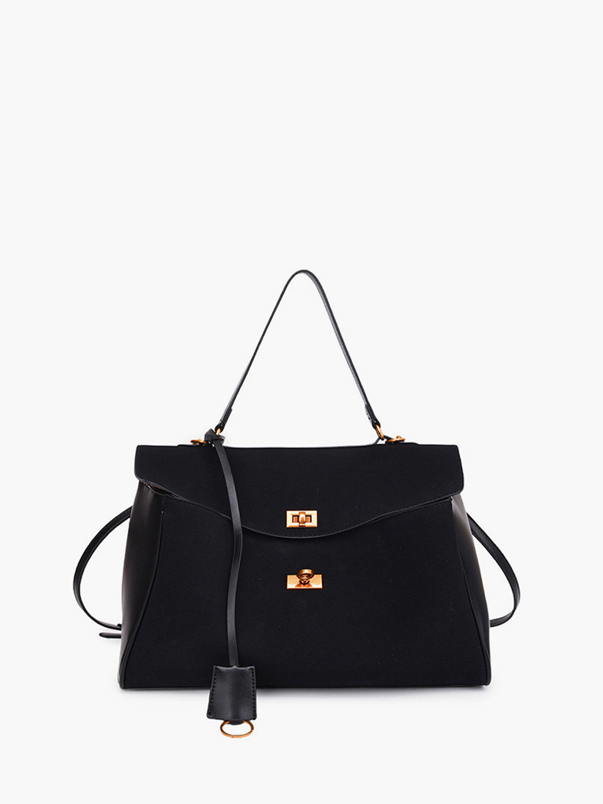 Structured Utility Large Capacity Flap Shoulder Bag