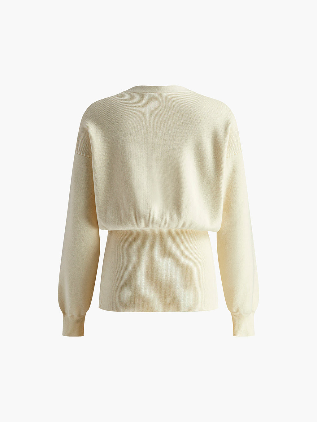 Deep V-Neck Knit Cardigan