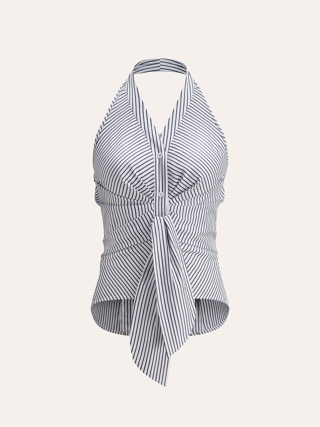 Women´s Striped Halter Tie Top