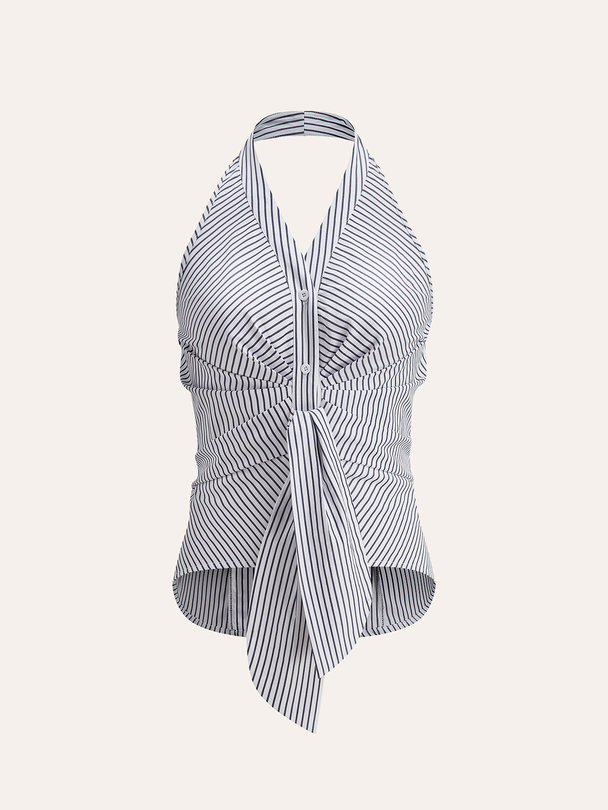 Women´s Striped Halter Tie Top