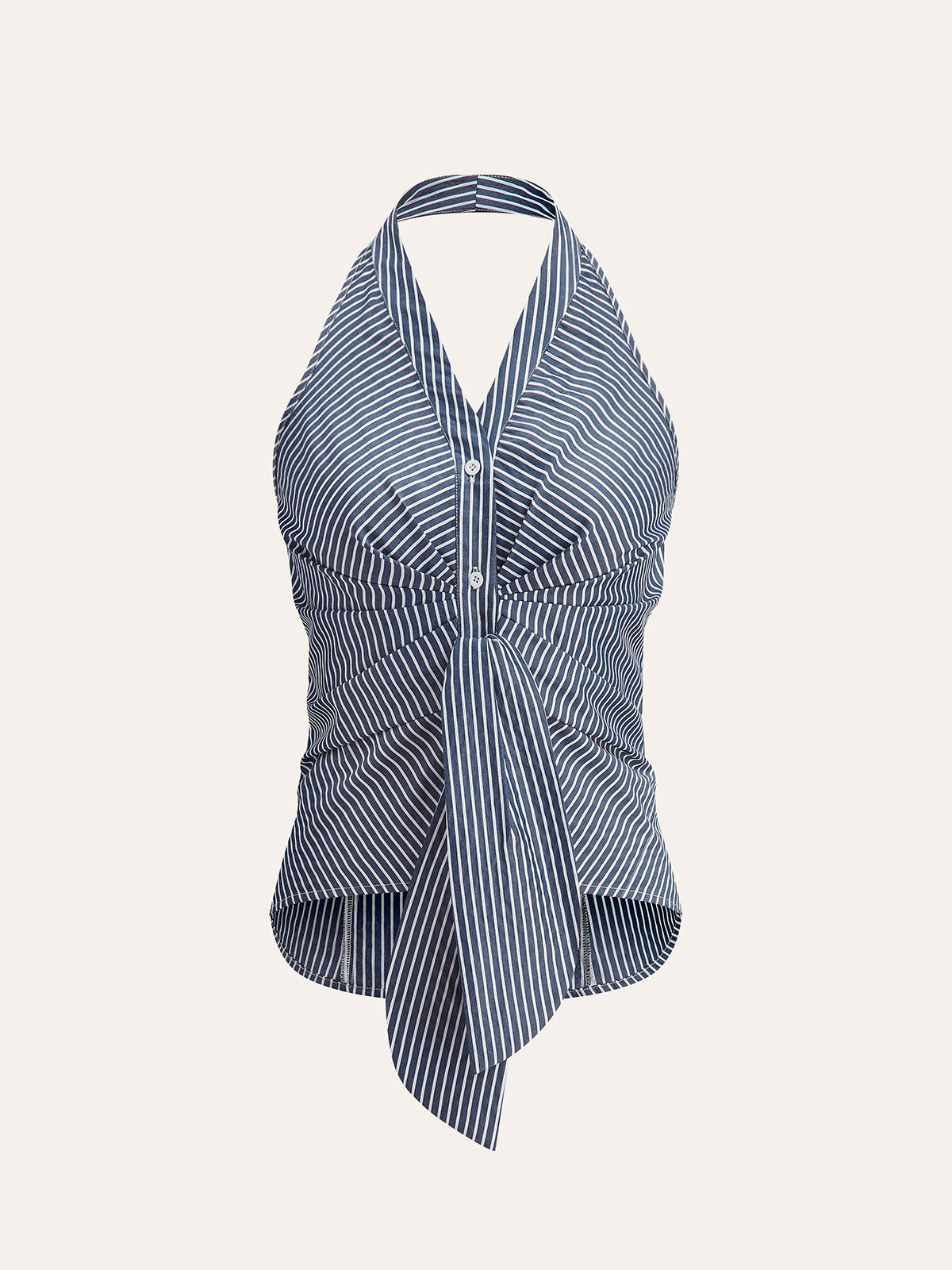 Women´s Striped Halter Tie Top