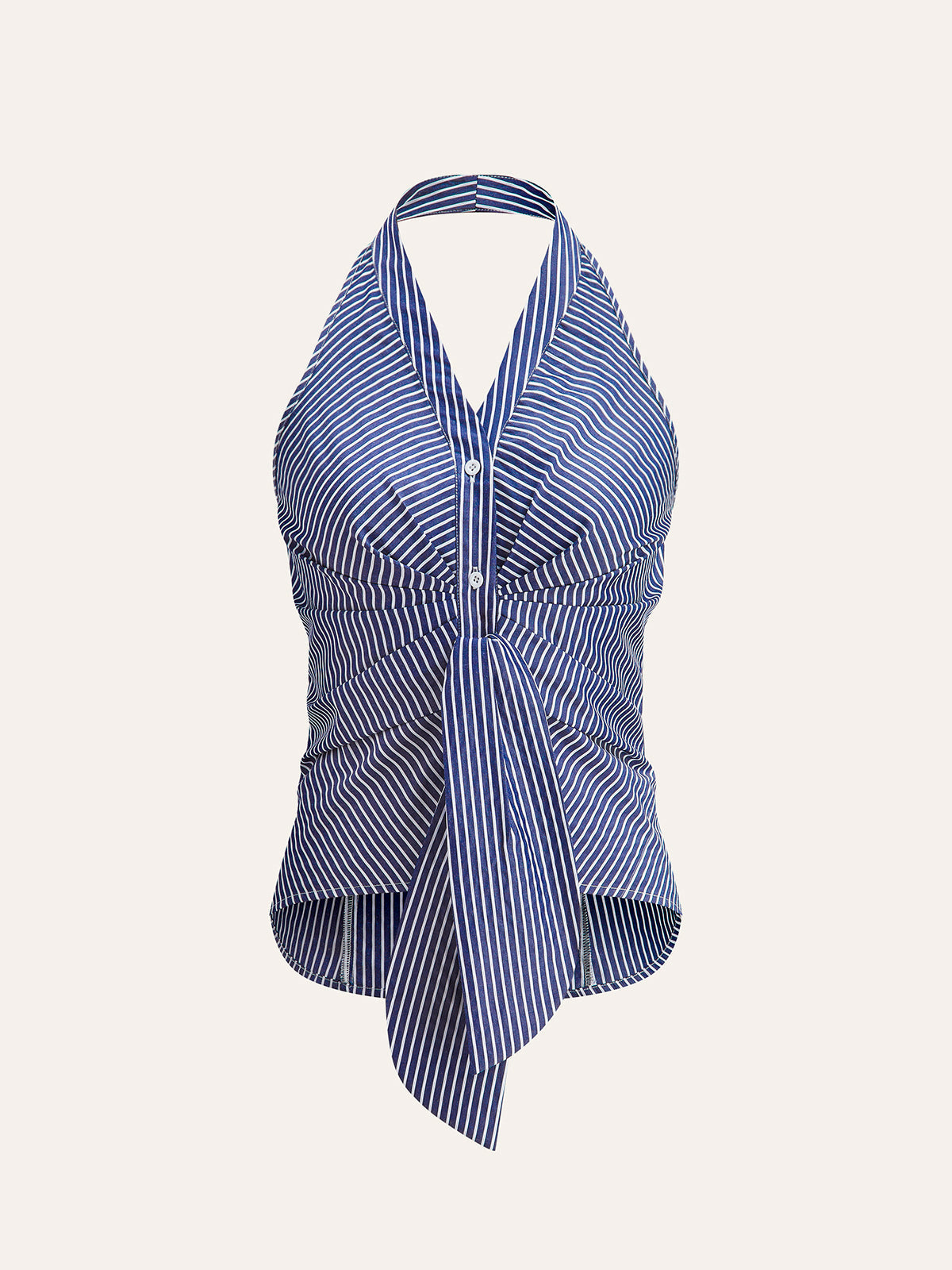 Women´s Striped Halter Tie Top