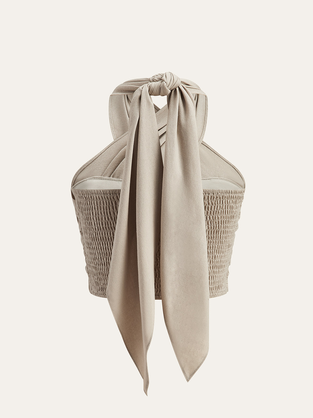 Cross Neck Linen Blend Top