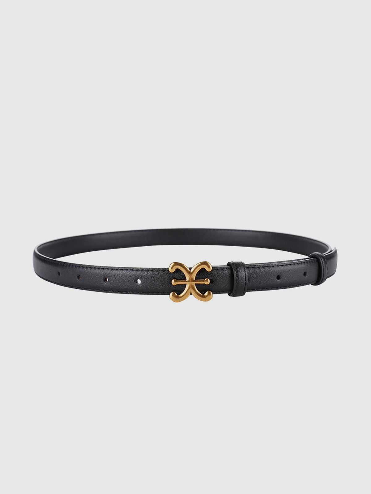 Emblem Leather Belt