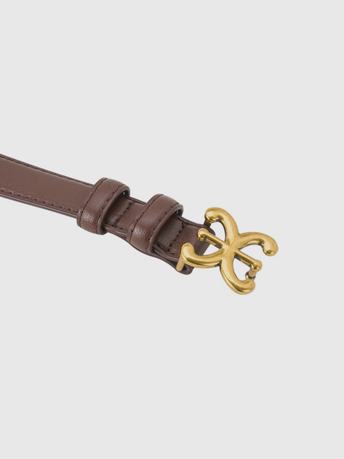 Emblem Leather Belt