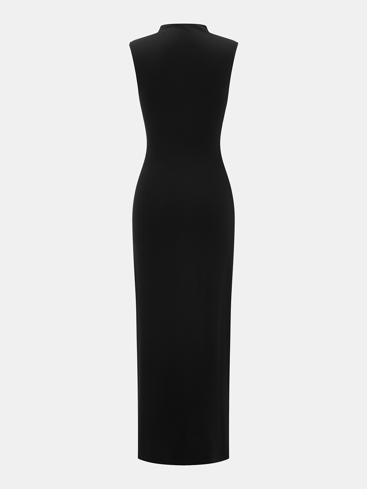Sleeveless Keyhole Neck Maxi Dress