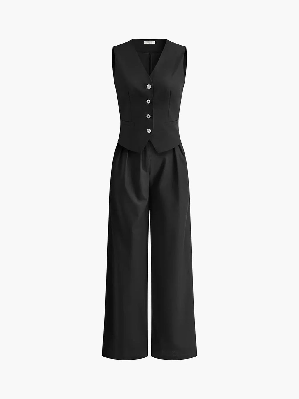 Cotton Linen Waistcoat Trouser Set