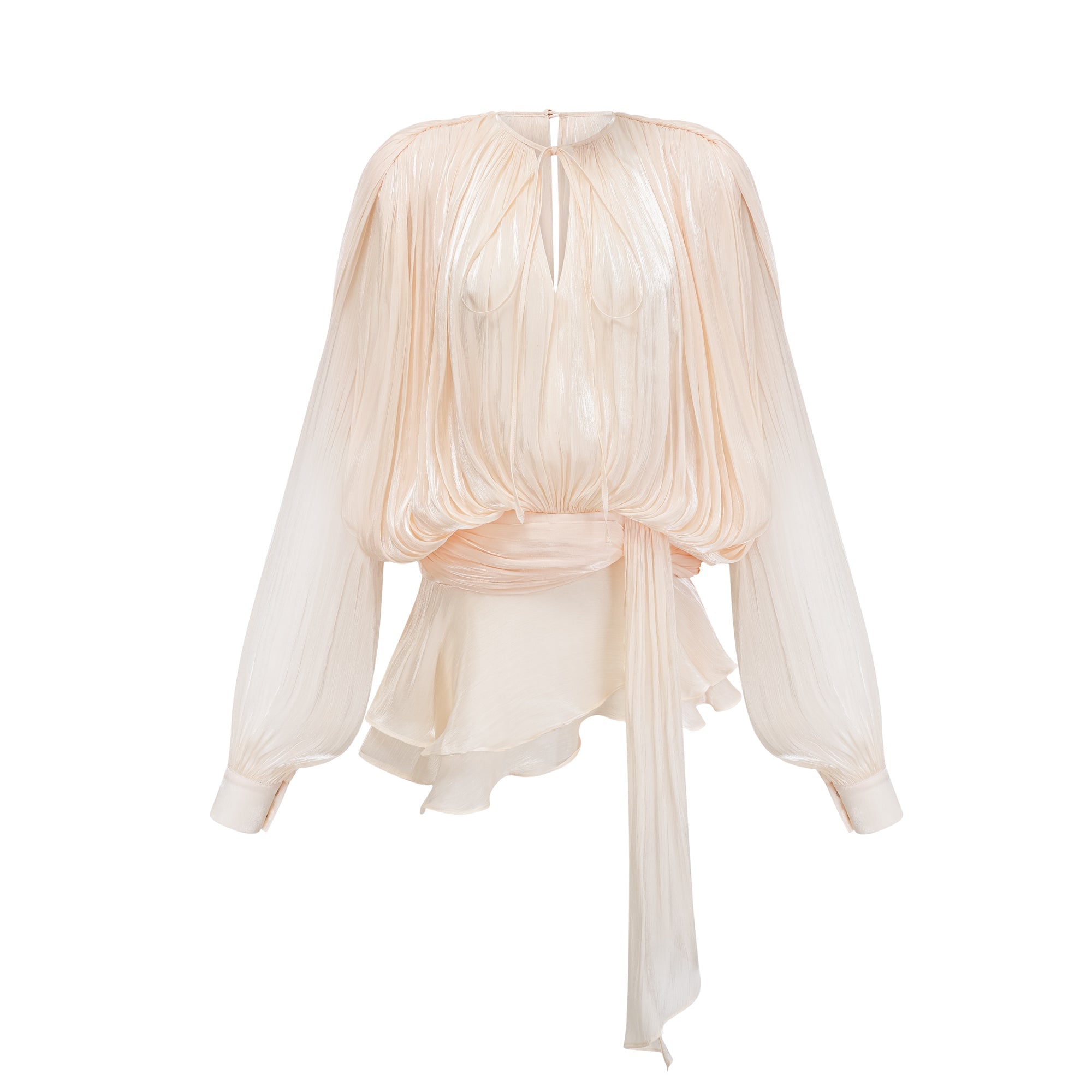 Fully Pleated Ruffle Mini Dress