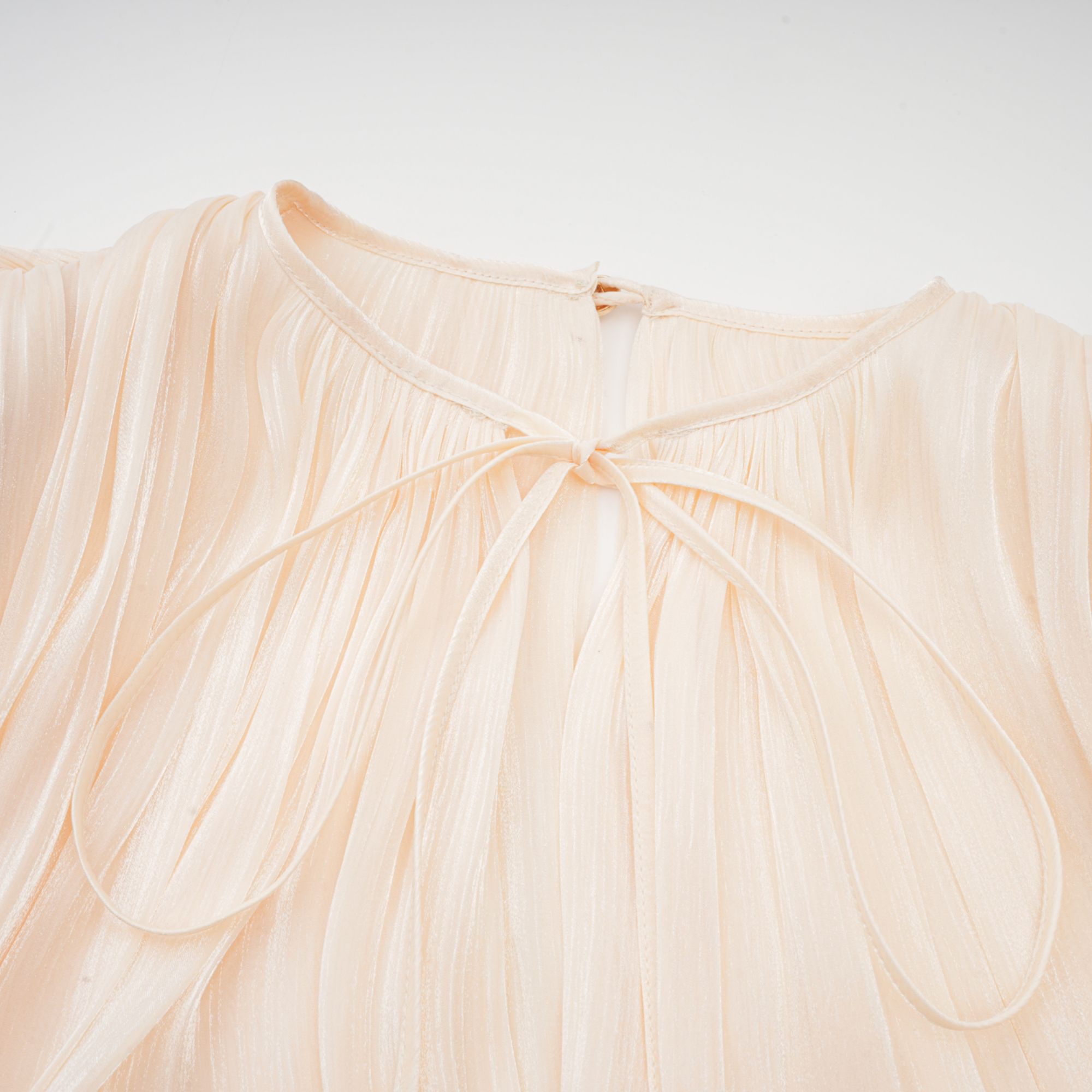 Fully Pleated Ruffle Mini Dress