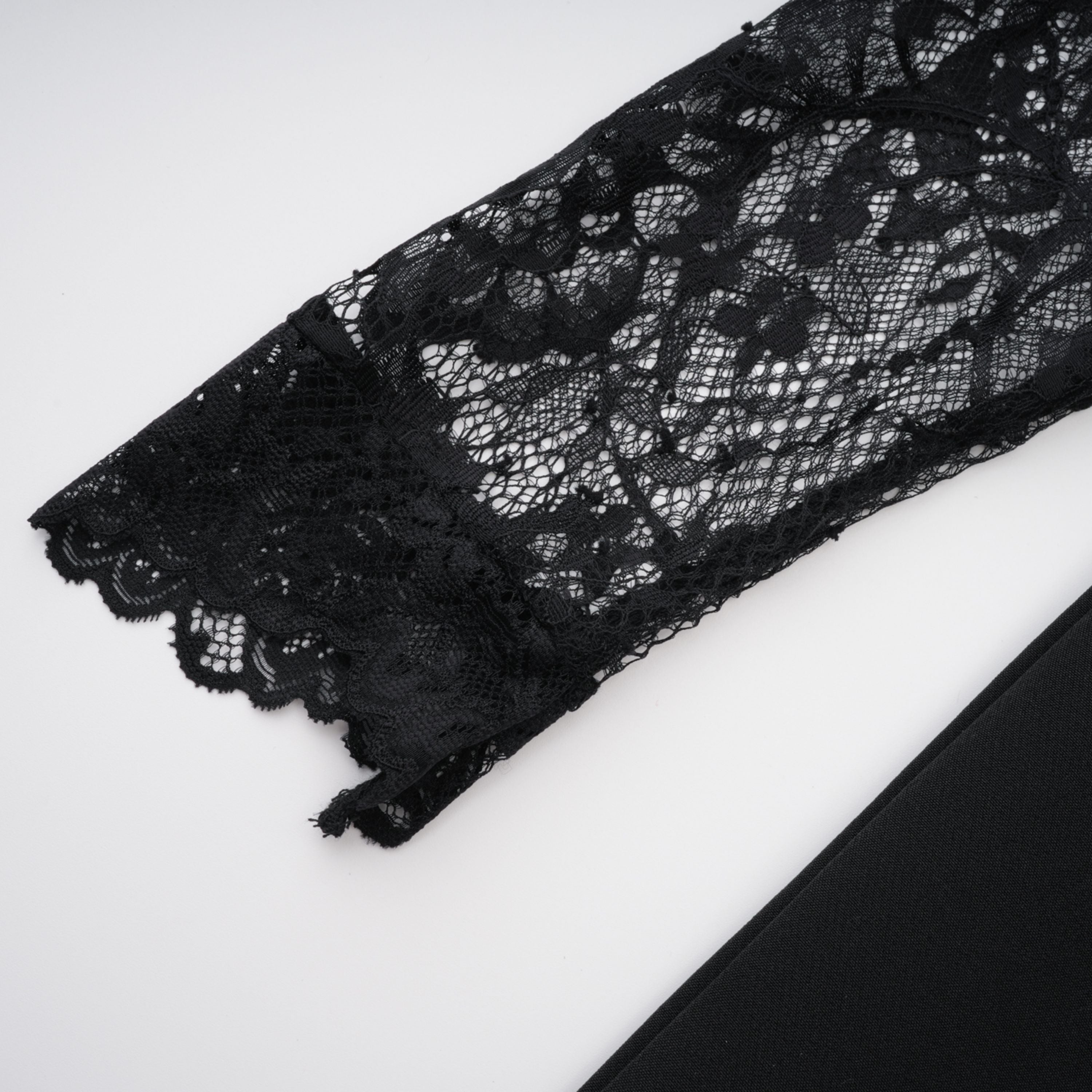 Lace Panel Cut-Out Maxi Dress