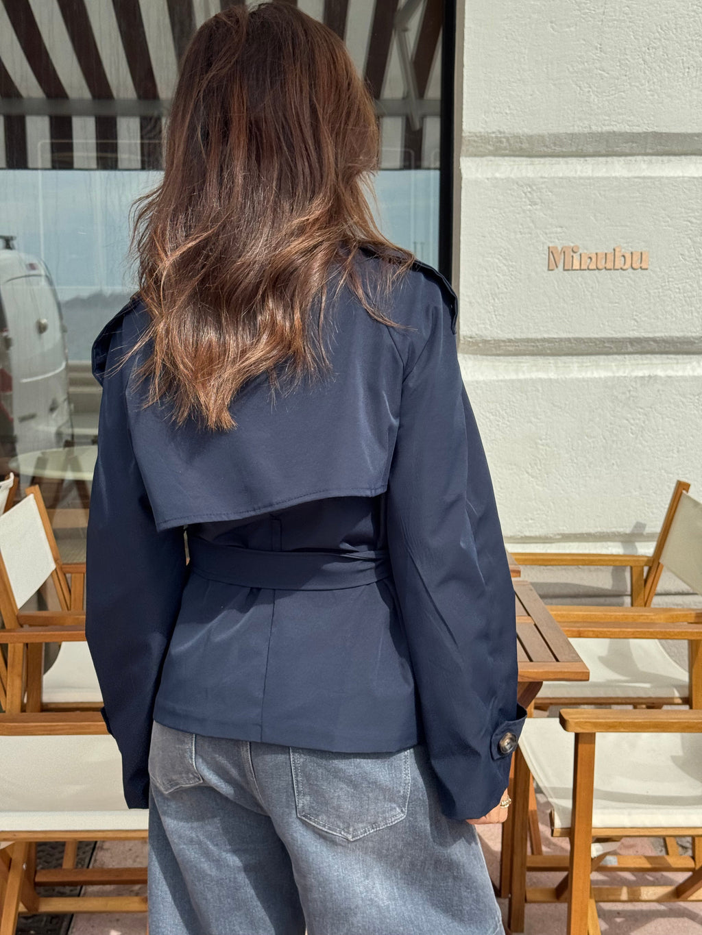 Women’s Belted Short Trench Jacket