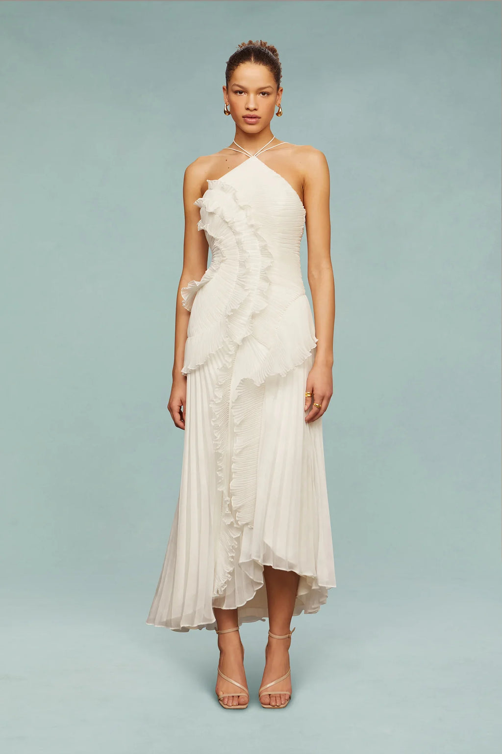 emma ruffle maxi dress Emma Sage Maxi Dress S