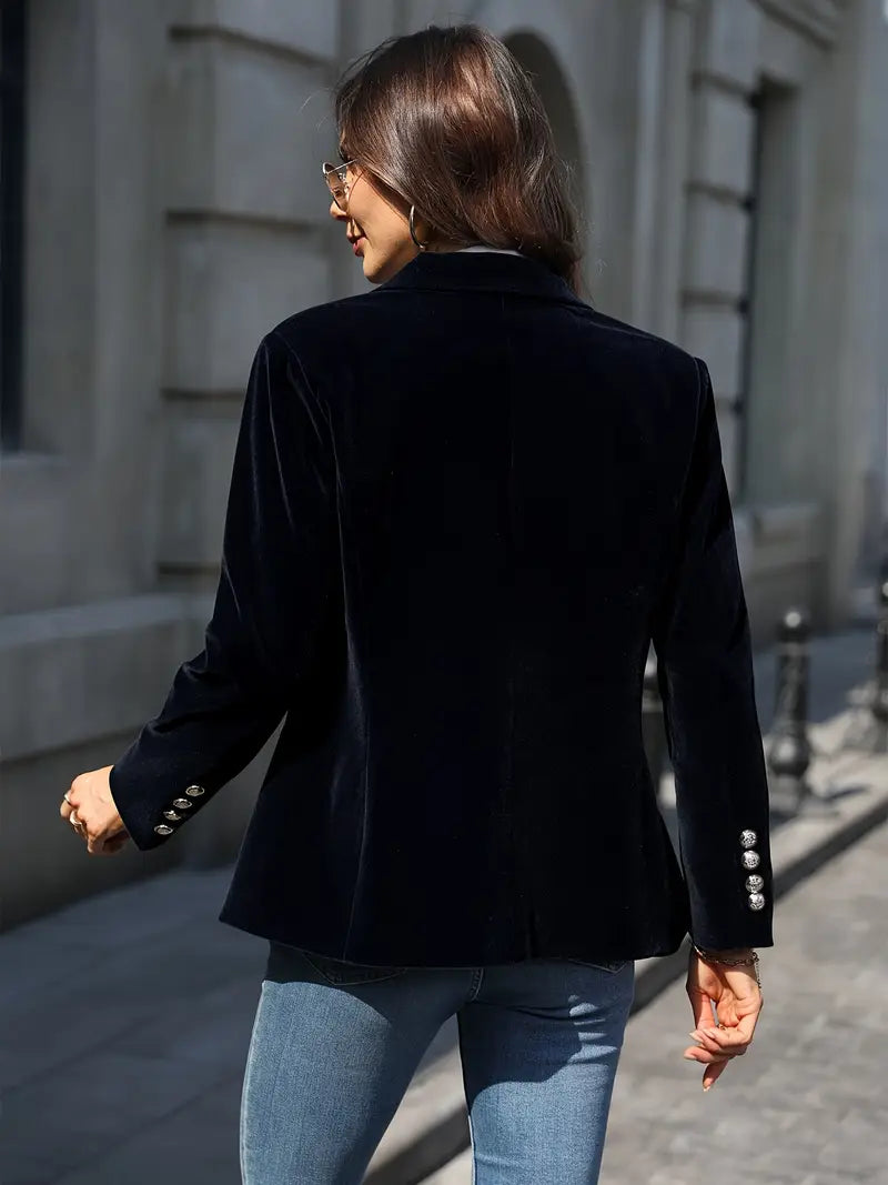 Tailored Button Blazer