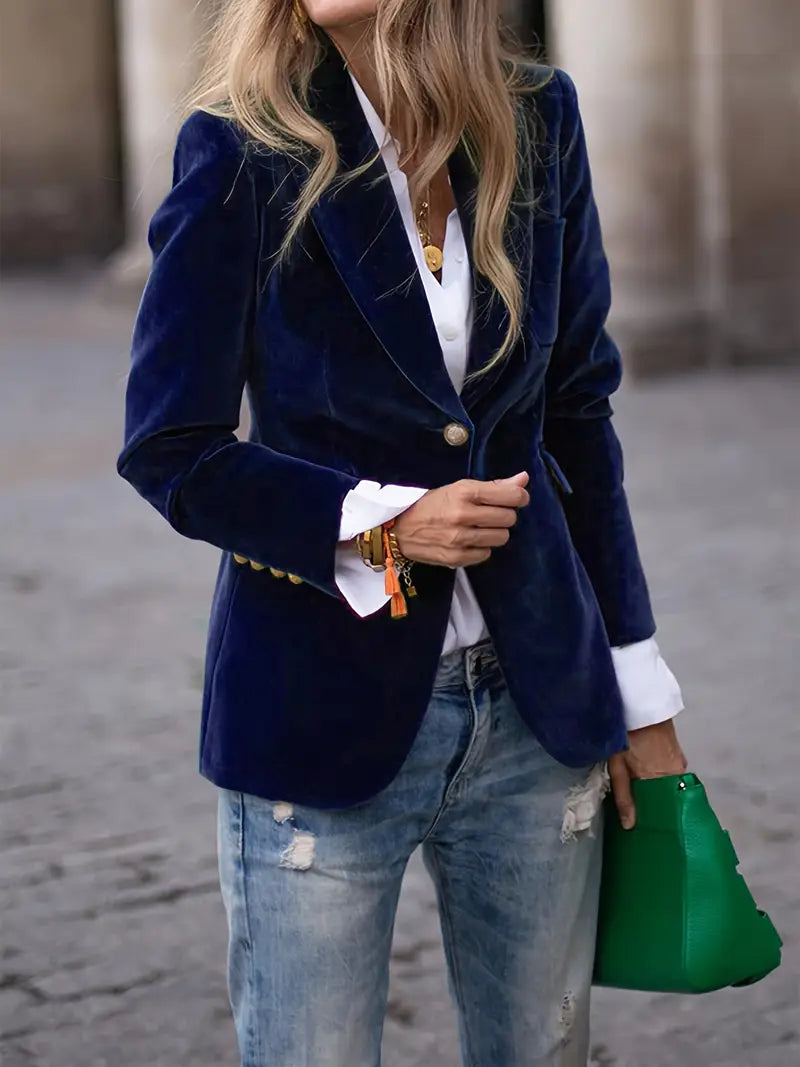 Tailored Button Blazer
