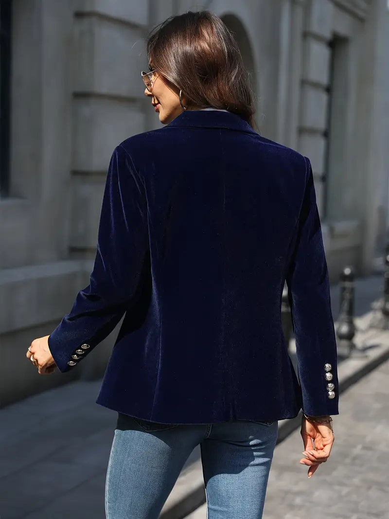 Tailored Button Blazer