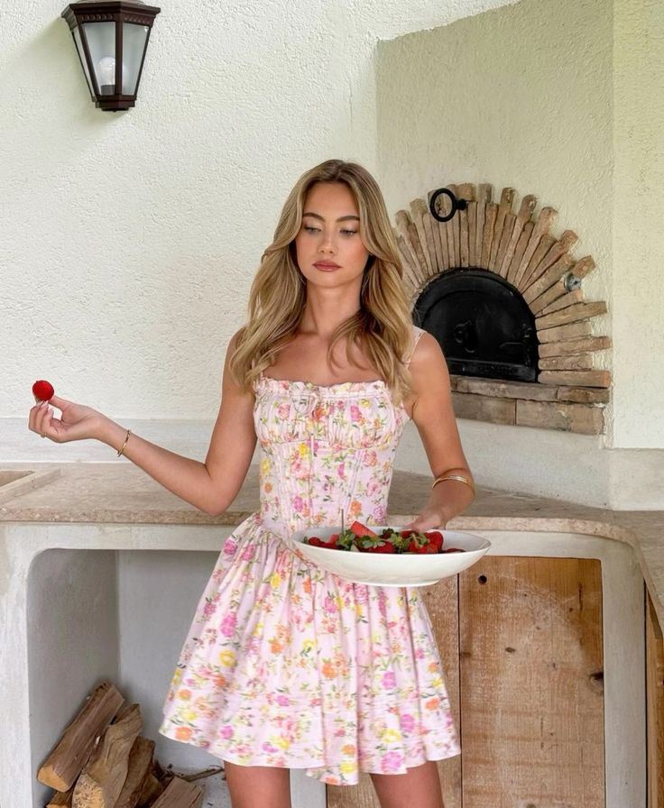 Floral Corset Mini Dress