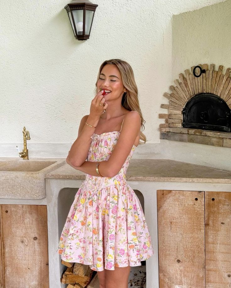 Floral Corset Mini Dress