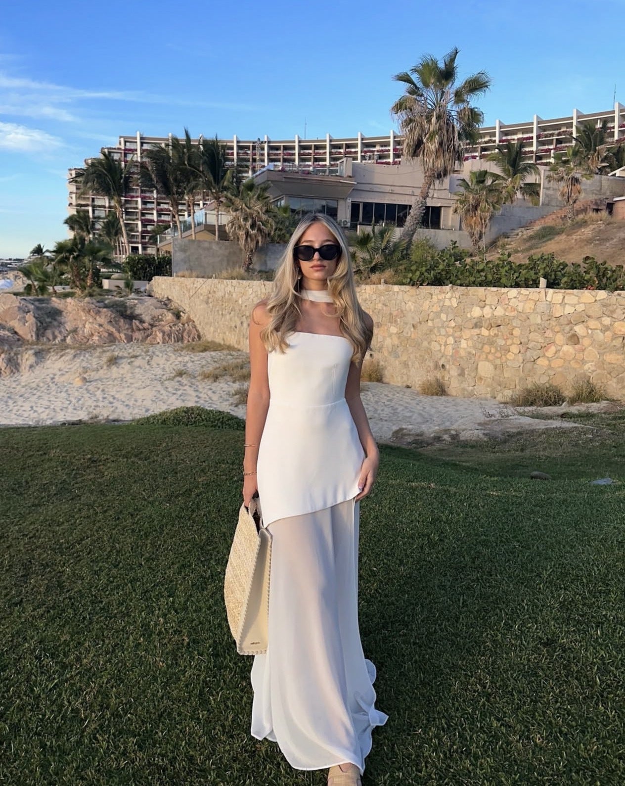 Asymmetrical Strapless Maxi Dress