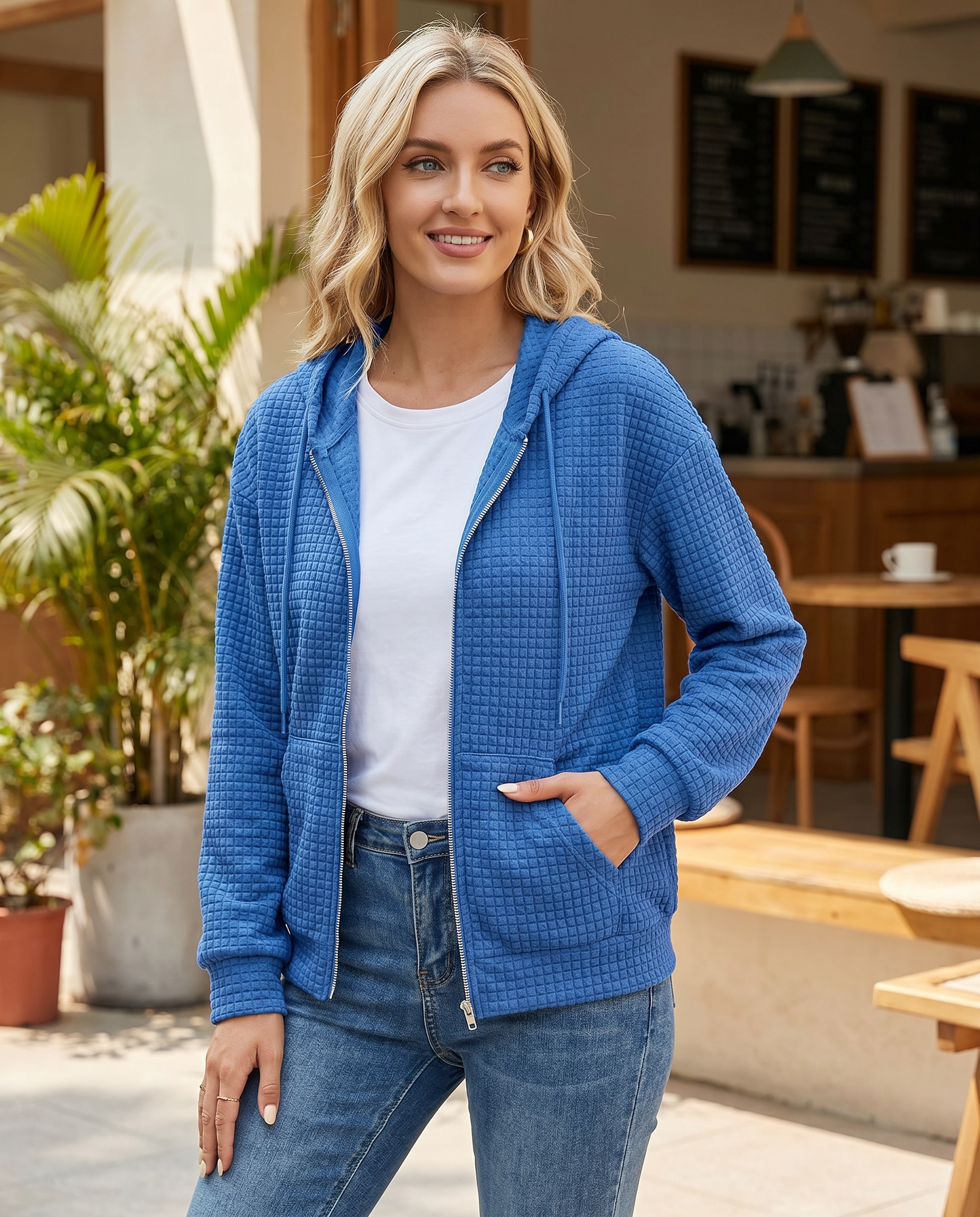 Longline Open-Front Knit Cardigan