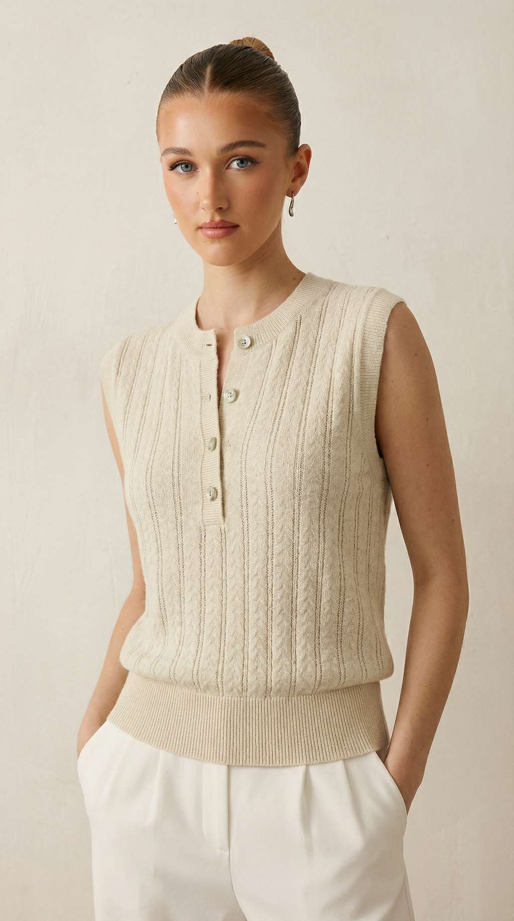 Lightweight Knit Vest for Women