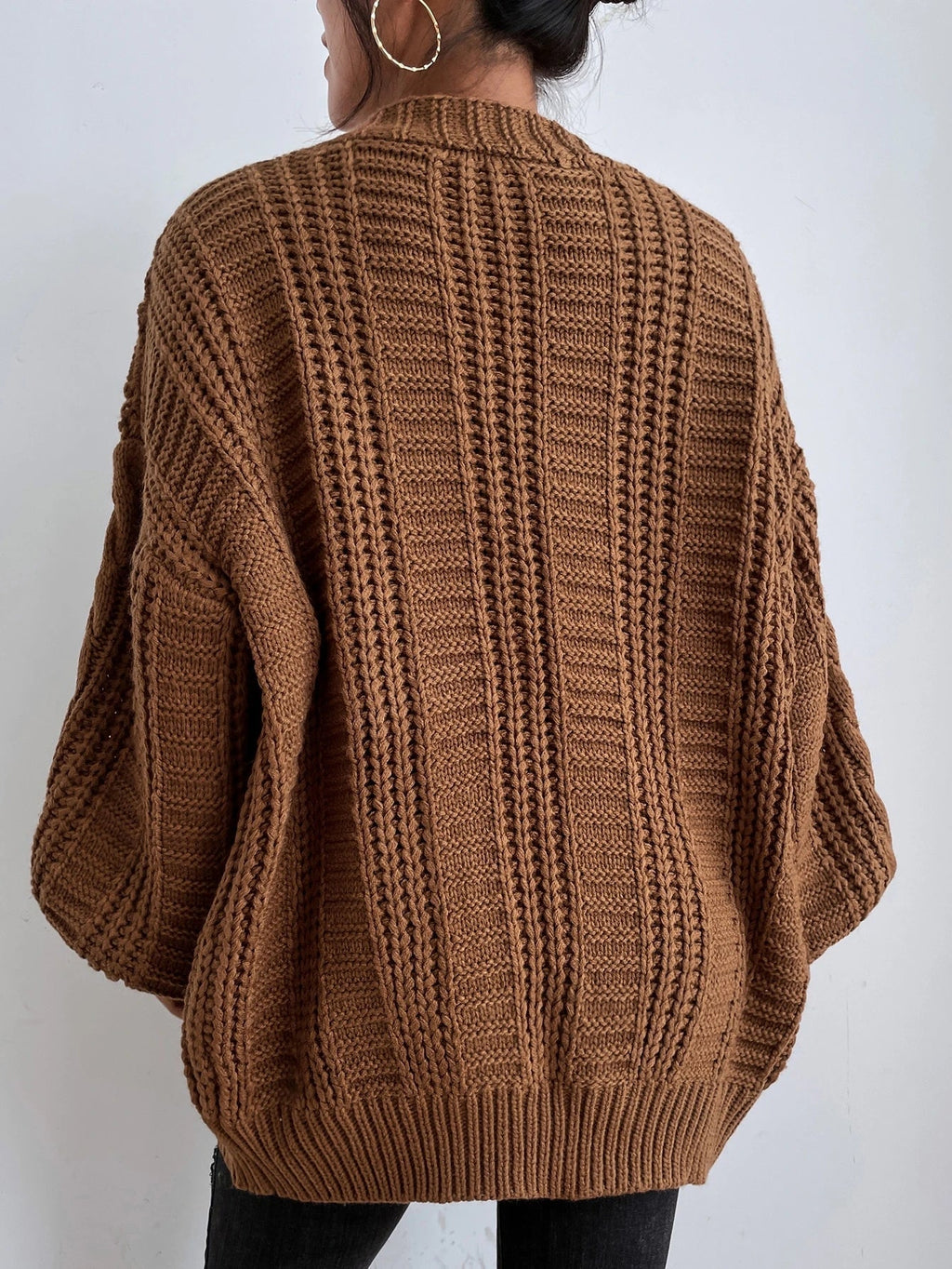 Relaxed Fit Knit Cardigan