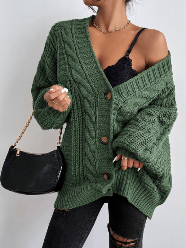 Relaxed Fit Knit Cardigan