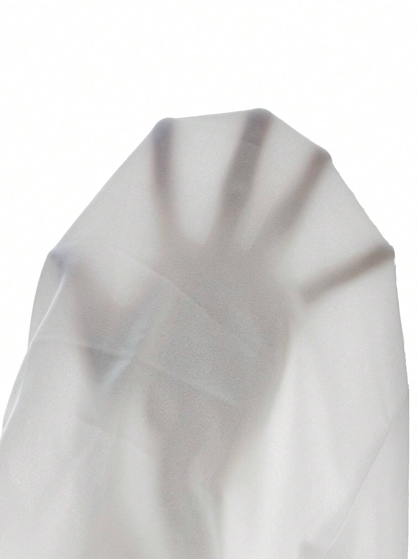 Satin Bishop Sleeve Blouse