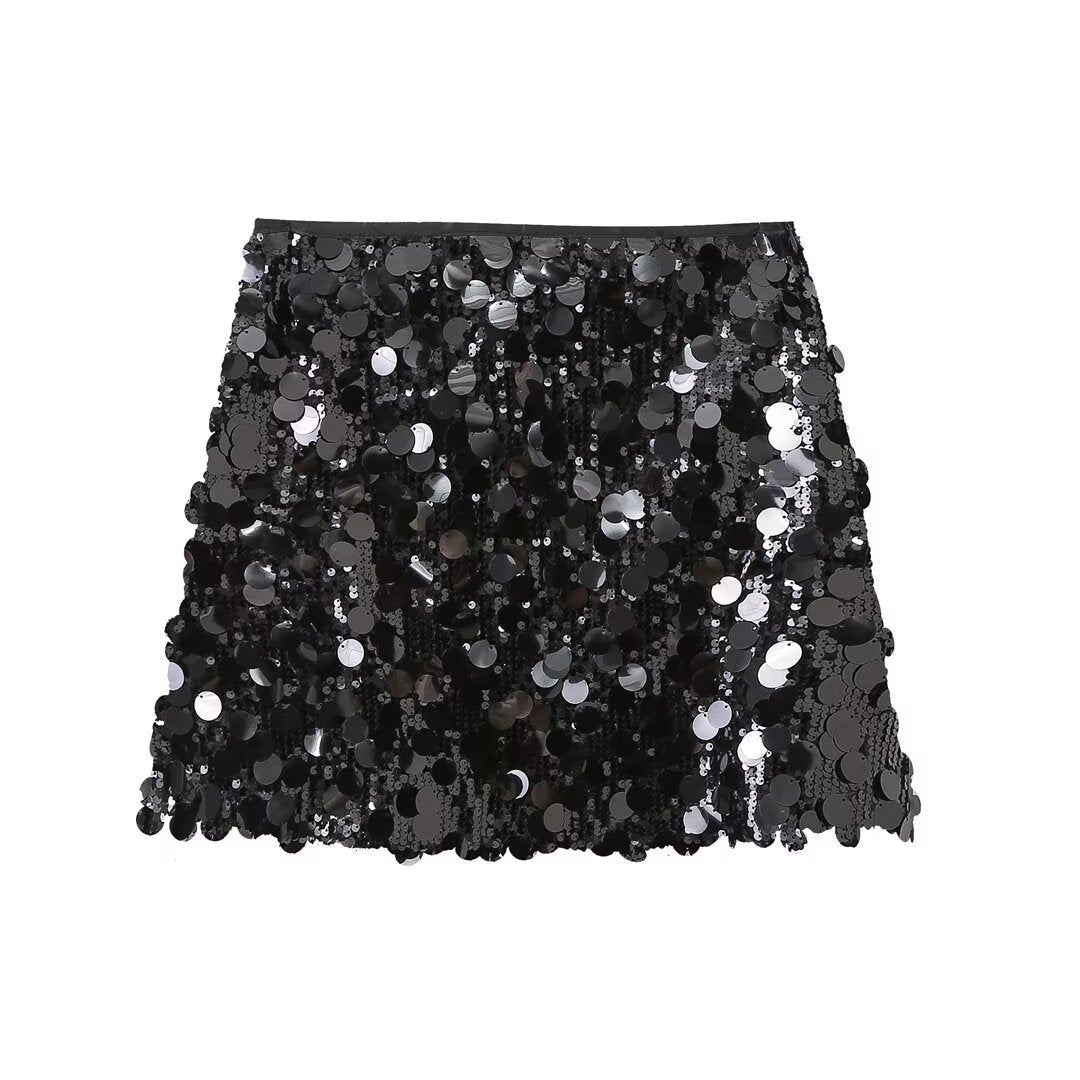 Sequin Mini Skirt