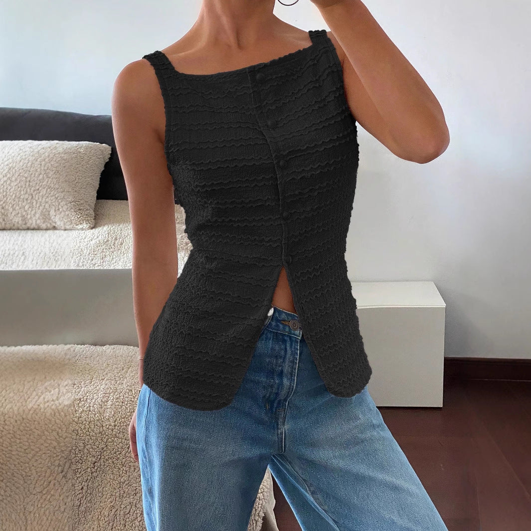 Square Neck Sleeveless Top
