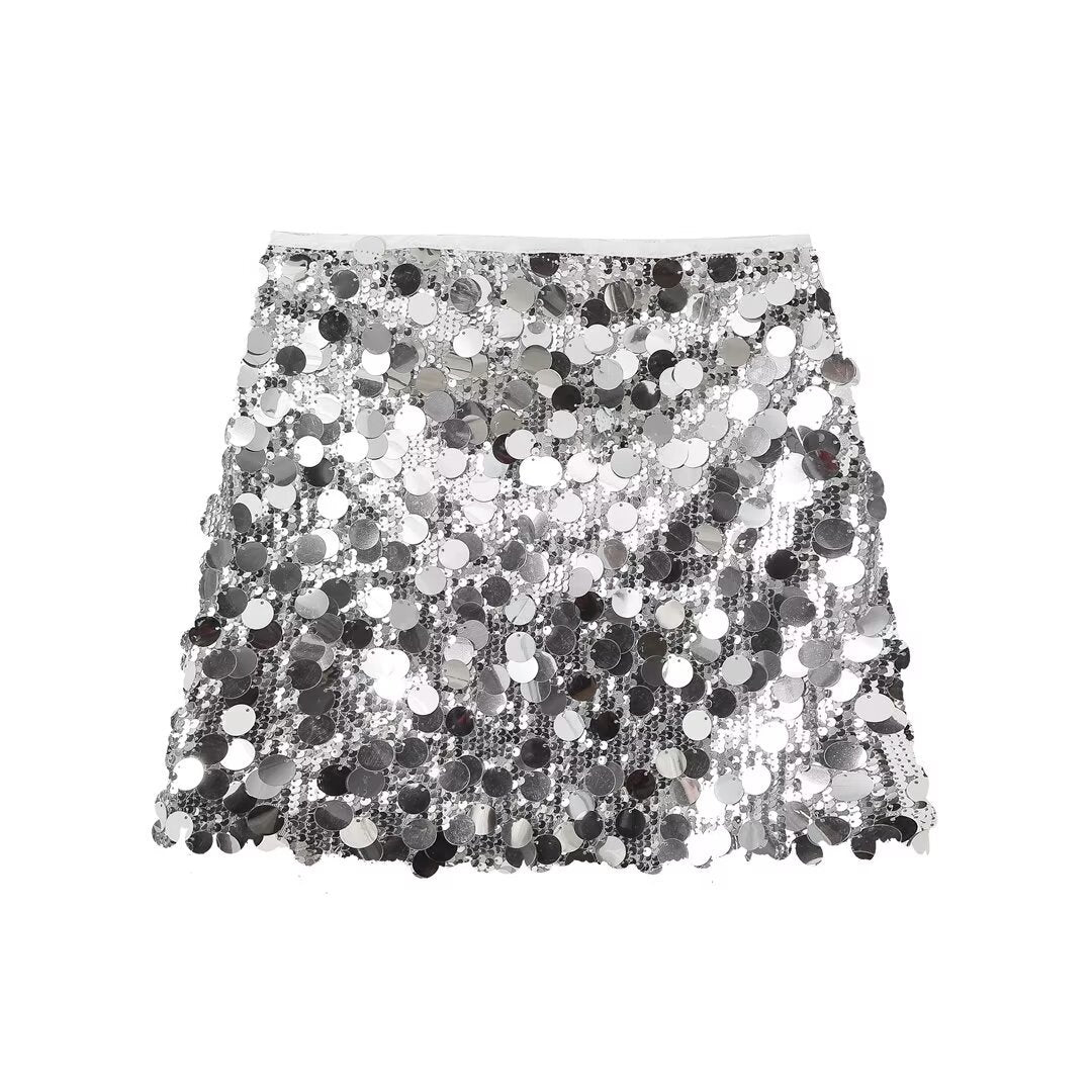 Sequin Mini Skirt