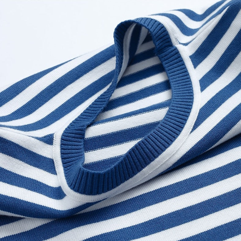 Striped Cotton Long Sleeve T-Shirt